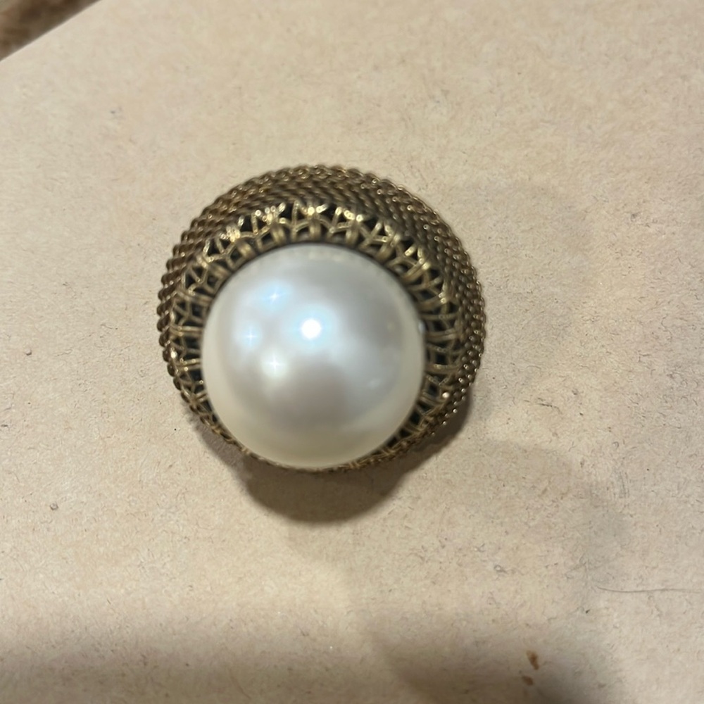 Lenora Dame Nonpareil Big Pearl Cocktail Ring